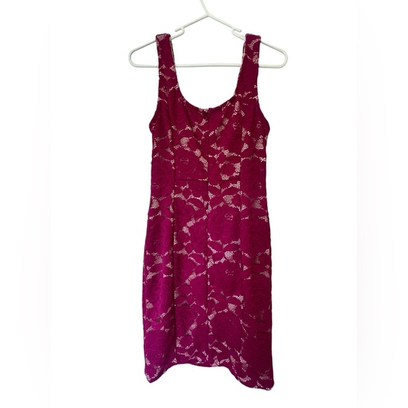 Nikibiki Magenta Lace Mini Dress - Picture 3 of 10